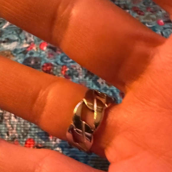 Silver Stainless Steel Chain-Link Ring - Picture 5 of 7